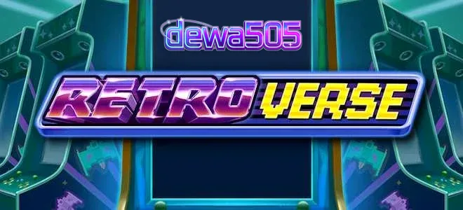 Tampilan visual arcade retro pada game slot RetroVerse