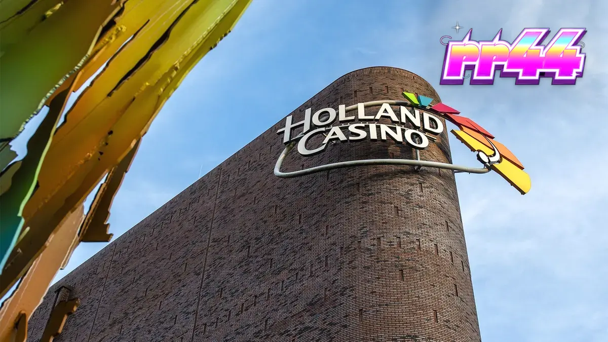 Holland Casino Online logo dan suasana kasino digital